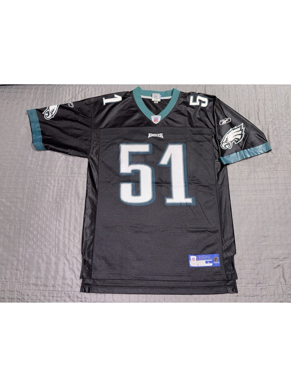 Vintage 2007 Reebok Philadelphia Eagles Takeo Spikes #51 Jersey Mens L NFL